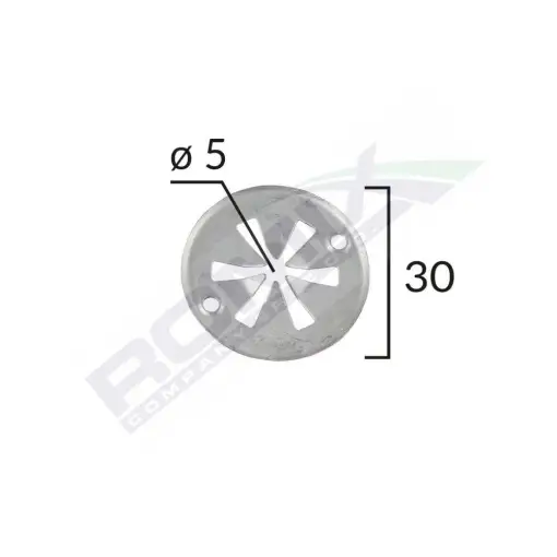SAIBA DE FIXARE CAPAC PENTRU AUDI/SEAT/VW 5X30MM - ALB SET 10 BUC Lichidare de stoc
