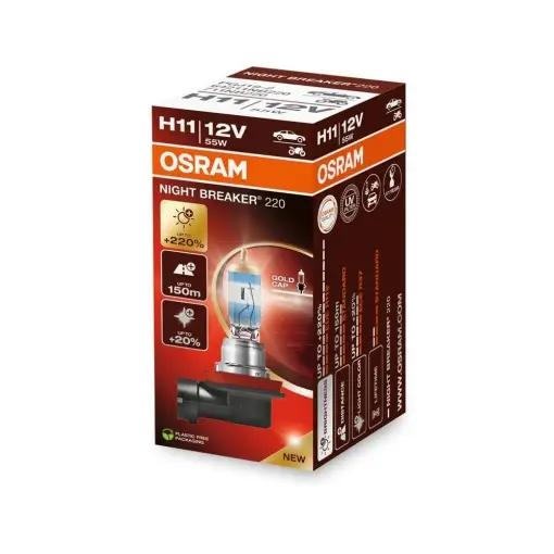 Reducere specială BEC 12V H11 55 W NIGHT BREAKER +220% OSRAM