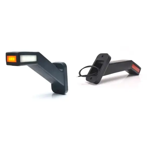 Lichidare de stoc LAMPA GABARIT LED CU BRAT 1171P W168.4, 12V-24V, POZITIE ALB / ROSU / PORTOCALIU DREAPTA WAS