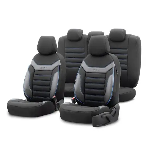 SET HUSE SCAUN INDIVIDUAL ALBASTRU Expediere rapidă