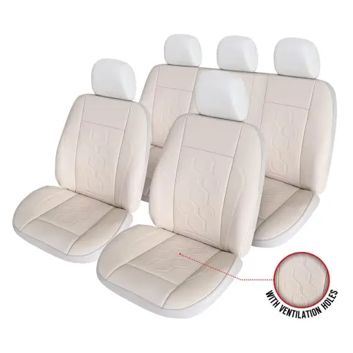 SET HUSE SCAUN EXCLUSIVE LEATHER KING BEJ Super ofertă