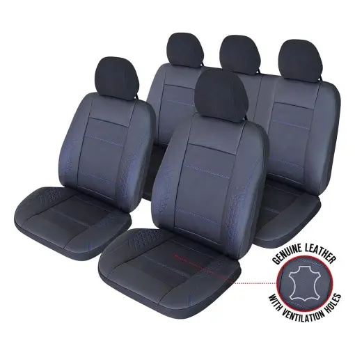 Super ofertă SET HUSE SCAUN EXCLUSIVE LEATHER ATLAS NEGRU UMB-B