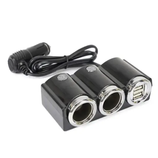INCARCATOR AUTO SPLITER PNI LIGHTER 20 12V/24V, CU 2 IESIRI BRICHETA, 2 X USB (1A), INDICATOR LED Noutate