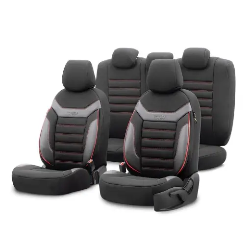 SET HUSE SCAUN INDIVIDUAL ROSU Reducere specială