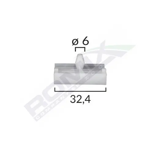 Preț promoțional CLIPS PRAGURI BMW 6X24MM - GRI SET 10 BUC