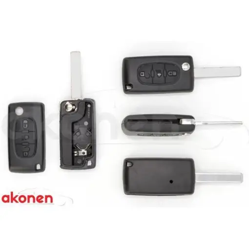 Nu rata CARCASA CHEIE CONTACT PENTRU CITROEN BERLINGO / C2 / C3. 3 BUTOANE. CU CHEIE