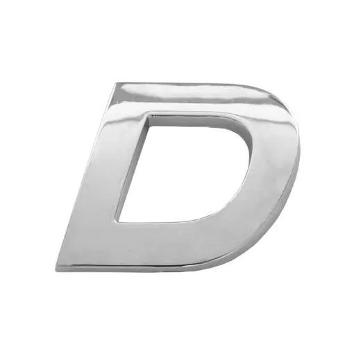 Discount ORNAMENT AUTO 3D. LITERA D. 26 MM. CROMAT