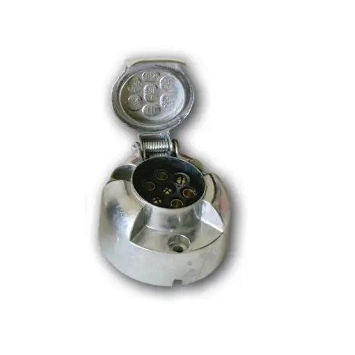 Lichidare de stoc PRIZA 12V 7 PINI MAMA ALUMINIU HICO
