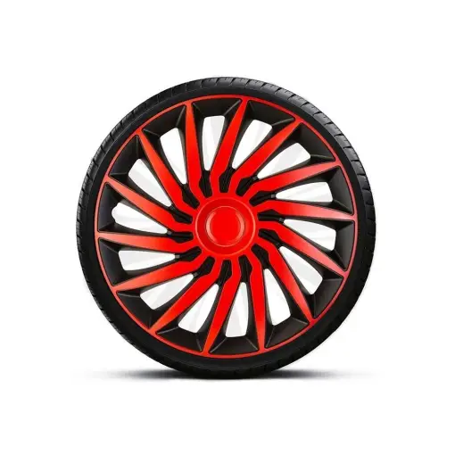 Reducere SET CAPACE ROTI 16` ROSU-NEGRU CU INEL ROSU KENDO