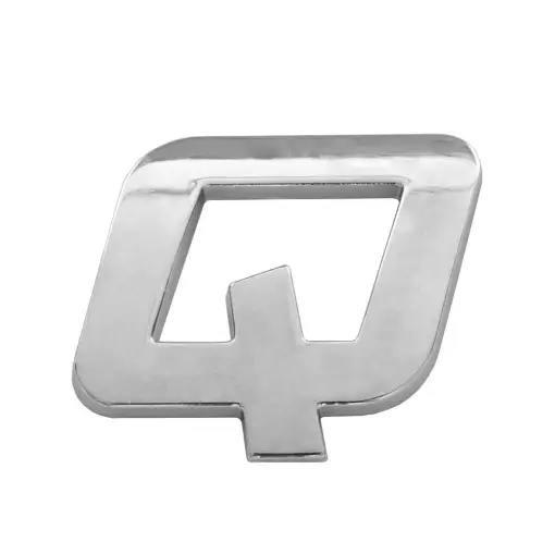 Reducere extra ORNAMENT AUTO 3D. LITERA Q. 26 MM. CROMAT