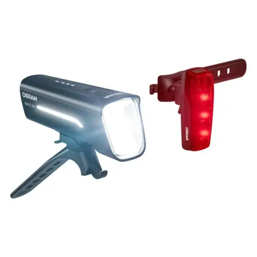 SET FAR SI STOP CU LED PT BICICLETA 50LX OSRAM Ofertă specială