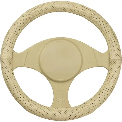 Cel mai bun preț HUSA VOLAN PIELE NATURALA PERFORATA BEJ 37-39 CM MEGA DRIVE