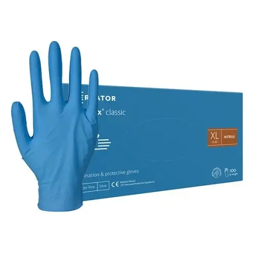 MANUSI PROTECTIE ALBASTRE DIN NITRIL CLASSIC XL SET 100BUC NITRYLEX Nu rata