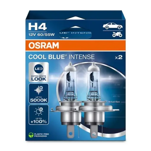 SET 2 BECURI 12V H4 60/55 W COOL BLUE INTENSE NextGen OSRAM Super ofertă