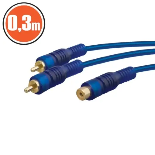 Cablu RCAfisa 2 x RCA-soclu 1 x RCA0,3 m Cumpără acum