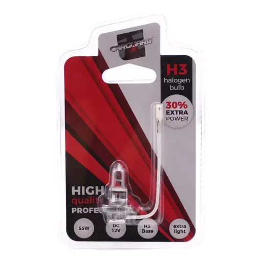 Livrare expres Bec halogen H3 55W, +30% intensitate - CARGUARD