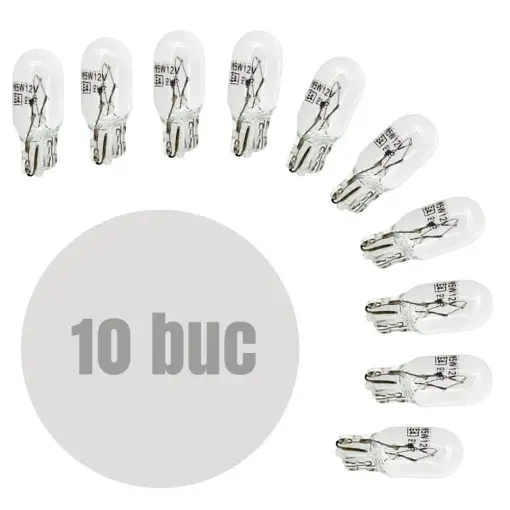 Bec de poziție W5W - T10 12V 5W - set de 10 - CARGUARD Cumpără online