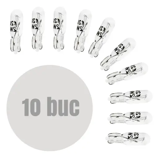 Bec pentru bord T5 12V 2W - set de 10 - CARGUARD Cumpără online