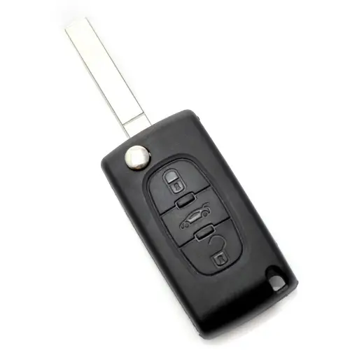 Citroen / Peugeot 307 - Carcasa tip cheie briceag cu 3 butoane, lama VA2-SH3, fara suport baterie, buton portbagaj Ofertă