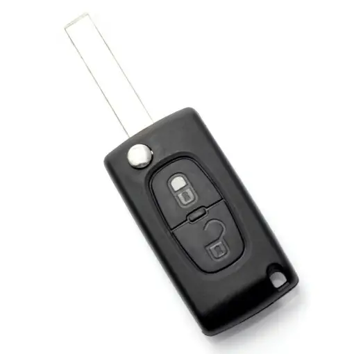 Citroen / Peugeot 307 - Carcasa tip cheie briceag cu 2 butoane, lama VA2-SH2 fara suport baterie Popular