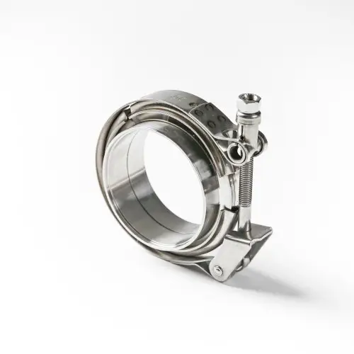 Colier evacuare V-Band 89 mm din inox cu flanse incluse, prindere rapida Reducere