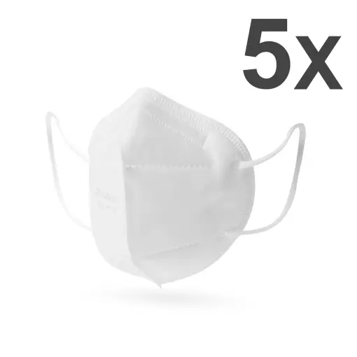 Set de 5 Măști de protectie FFP2 cu 5 straturi Premium