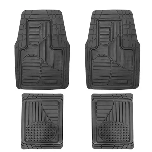 Ultima șansă Covorașe auto universale ajustabile groase și aderente Carguard – 72 x 47 cm / 71 x 43,5 cm PVC – negru