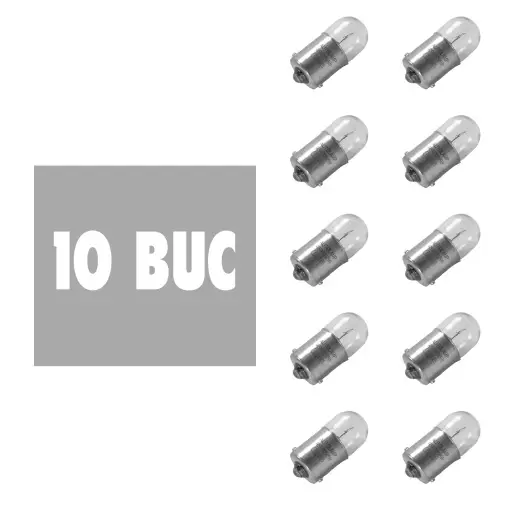 Disponibil imediat Bec auto R5W- BA15s 12V 5W - set de 10 - CARGUARD