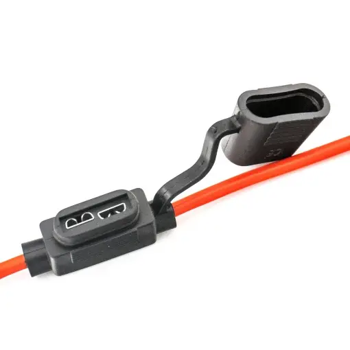 Vezi acum Set suport siguranță auto tip MIDI (19x13mm) etanșe Carguard - 5 buc – cablu 23 cm cupru 1 mm² – max 20A