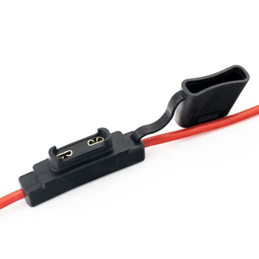 Livrare expres Set suport siguranță auto tip MAXI (30x34mm) etanșe Carguard - 5 buc - – cablu 30 cm cupru – max 40A