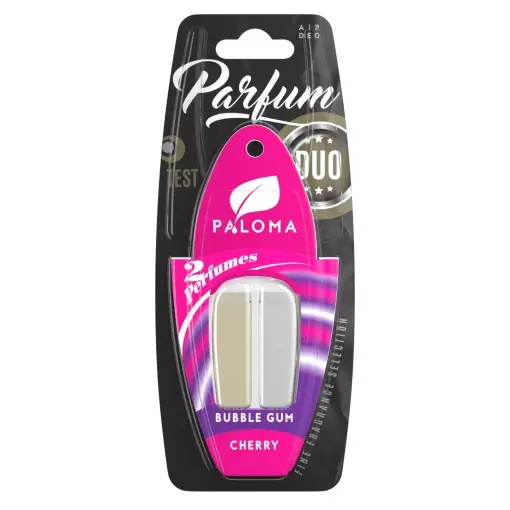 Odorizant auto Paloma Parfum DUO Cherry/Bubble Gum 2x3ml Calitate înaltă