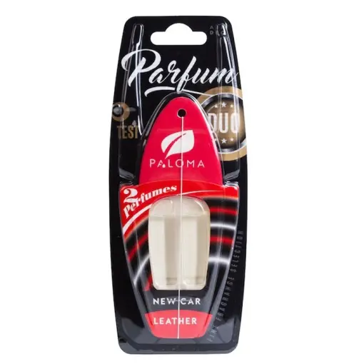 Ofertă specială Odorizant auto Paloma Parfum DUO New Car/Leather 2x3ml