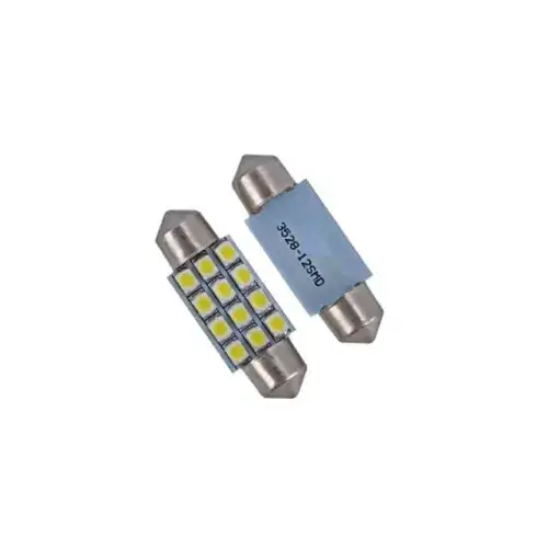 Bec auto LED SOFIT 11X39 1210 cu 12 SMD ALB 24 V JSUN49 ( pret pe set ) Doar azi