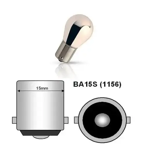 Bec BA15S T.V 1 faza 12V 21W CROM ( lumina portocalie ) PRET PE SET Doar azi