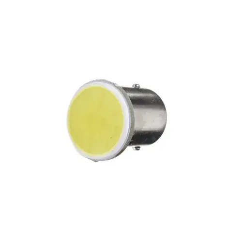 Cel mai vândut Bec cireasa 3W COB BA15S lumina galbena 12V ( Tip vechi SIMETRIC ) Cod:56266Y-12V