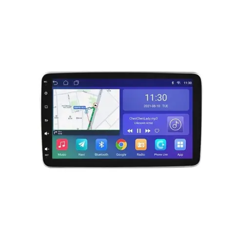 Retur ușor Radio auto 1DIN Android cu ecran IPS 10 inch, CarPlay, 4GB RAM, 64GB