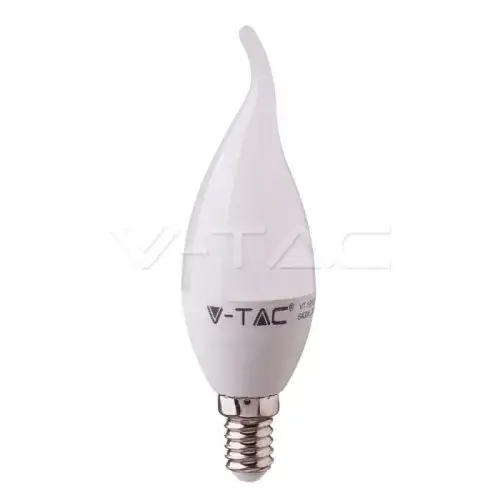 Bec LED Cip SAMSUNG 5.5W E14 Plastic Lumanare flacara 4000K COD: 118 Retur ușor