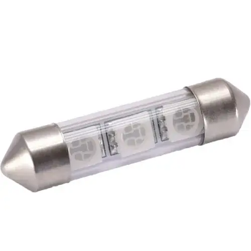 Bec LED SOFIT STICLA 39MM 3 SMD 5050 12V ALBA CALDACOD: PT60 Expediere rapidă