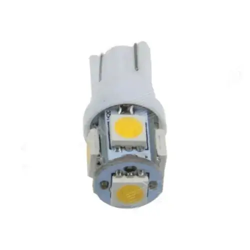 Bec pozitie T10 5 led SMD 5050 lumina alba 12V (pret/set) 10714W Lichidare de stoc