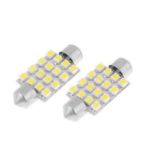 Bec sofit 16 led SMD 12V, lumina alba (11x39mm) (set 2 buc.) 85630 Super ofertă