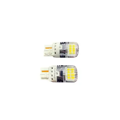 Bestseller Set 2 becuri auto LED o faza T20 7440 W21W 16SMD 2835 CANBUS 12-24V 620lm lumina albaCod: SPT18-7440-W