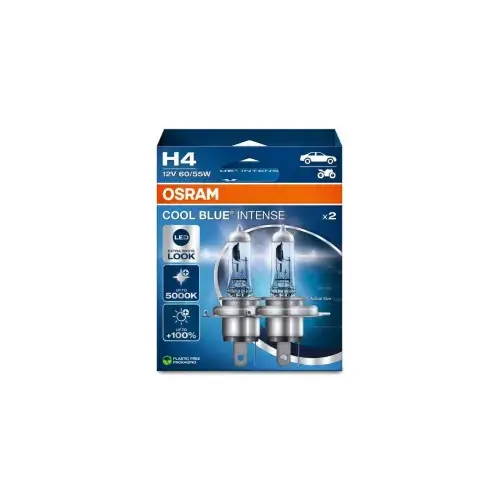 Set 2 becuri halogen H4 Osram Cool Blue Intense 12V 60/55W Cod: 387415 Doar azi