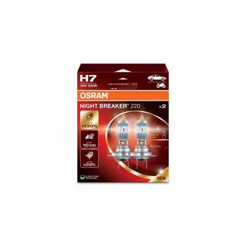 Set 2 becuri Night Breaker Osram Gold Cap 12V 55W Cod: 399579 Premium