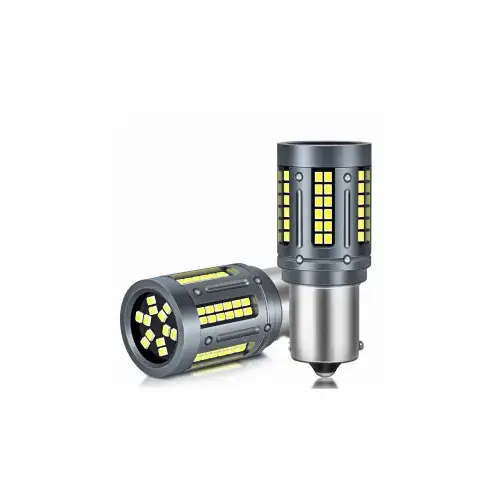 Set 2 becuri o faza T.N. BAU15S 84SMD Canbus 12V-24V nonpolar lumina alba 1000 lumen 25W Cod: HH005 Reducere extra