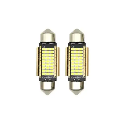 Set 2 becuri sofit 41mm 27SMD 2016 12V Canbus Alb Cod: HL Expediere rapidă