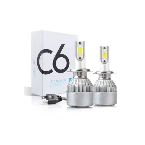 Set becuri LED H7 18W 3500 lumeni 6000K 12–24V Cod: C6-H7 Livrare expres
