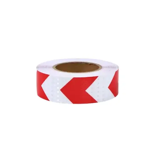 Banda reflectorizanta culoare Alba sageata Rosie5cmx25m Cod: 06R/W Comandă acum