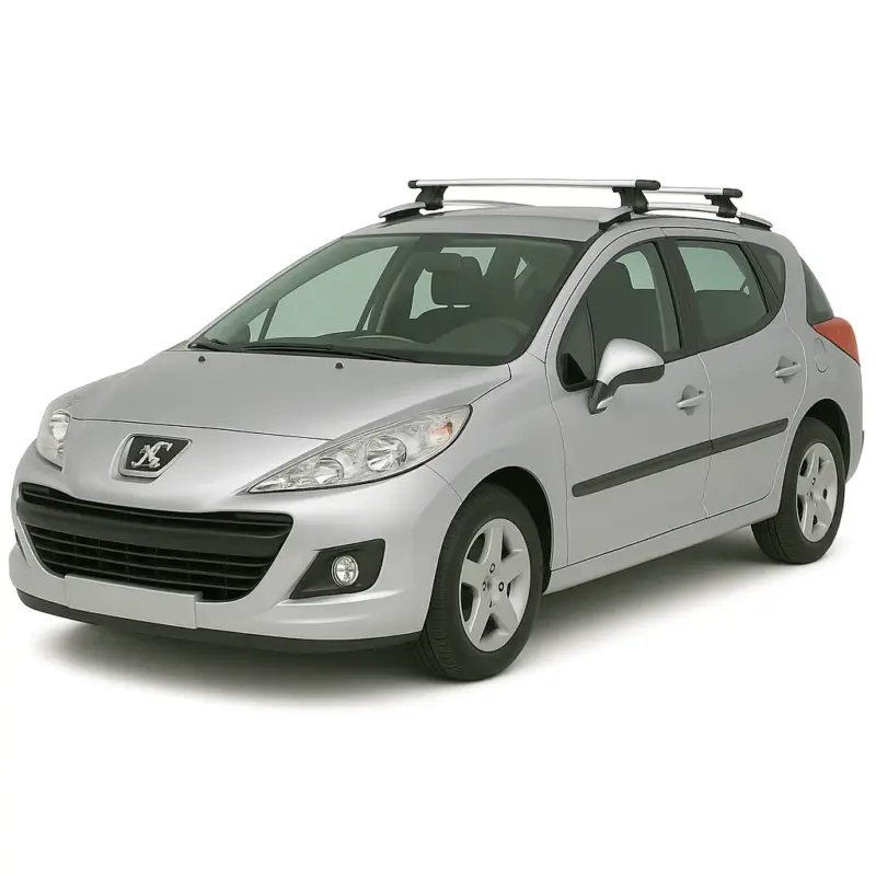 Bare Portbagaj din Aluminiu cu antifurt PEUGEOT 207 2009-2014 Premium