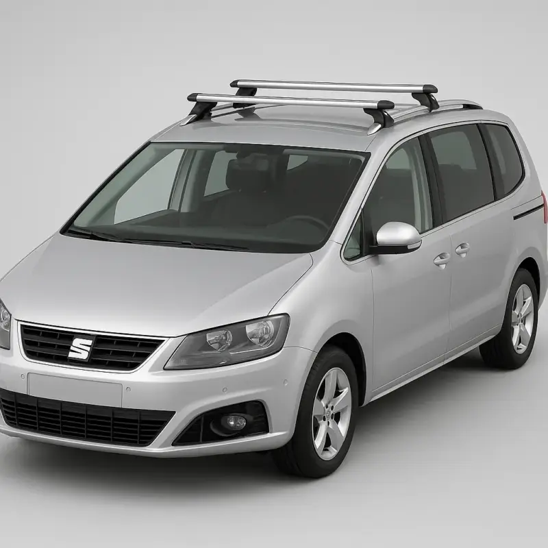 Bare Portbagaj din Aluminiu cu antifurt,SEAT Alhambra II Premium