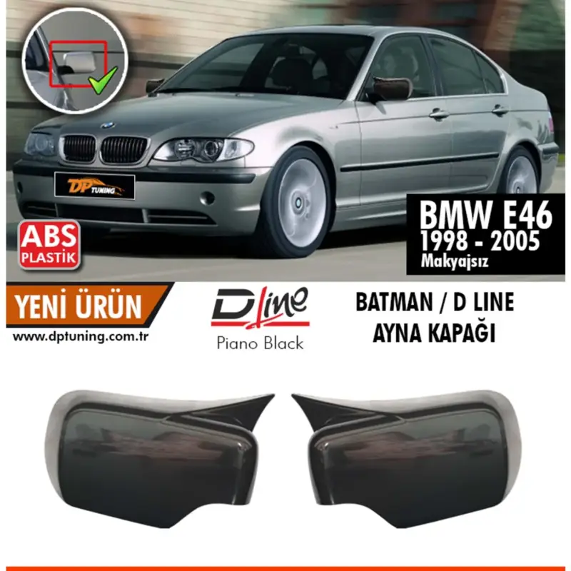 Capace oglinda tip BATMAN compatibile BMW Seria 3 E46 1998-2005 Cod: BAT10100 / C507-BAT2 Retur ușor
